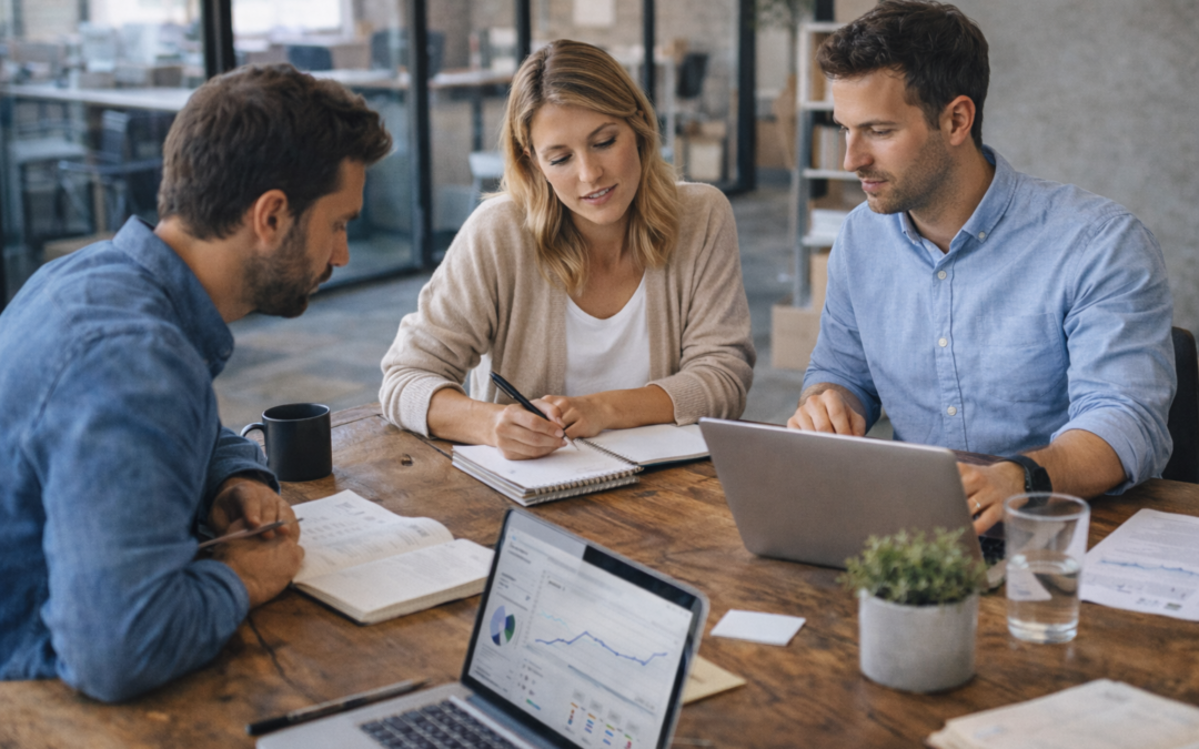 Equipo de servicios planificando cómo escalar sin quemar al equipo según Franco Lauricella.